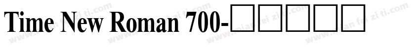 Time New Roman 700字体转换